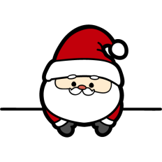 cute santa divider
