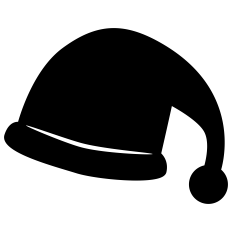 Santa's Hat Silhouette