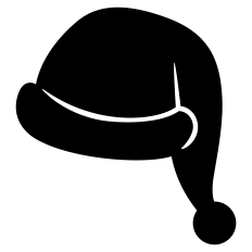 Santa's Hat Silhouette