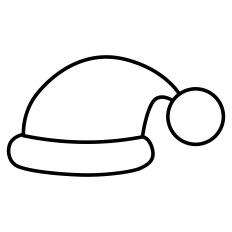 Santa's Hat Outline