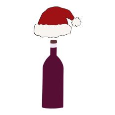 Santa Hat and Wine