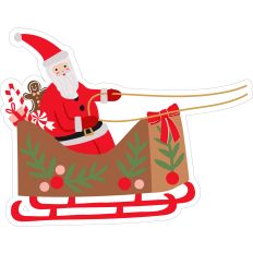 santa in sleigh
