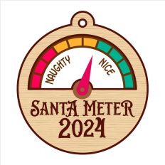 Santa Meter Ornament 2024
