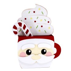 Cocoa Mug Santa Box Card