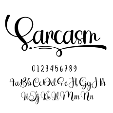 Sarcasm Font
