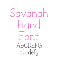 Savanah Hand Font, Handwritten Serif Font