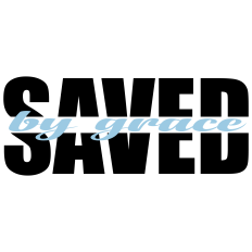 SAVED by Grace - Christian Word Art