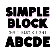 BFC Simple Block Bold Display Font