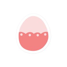 Scalloped Easter Egg