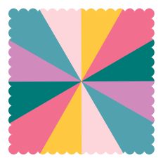 Scalloped Starburst Background SVG