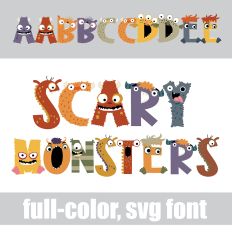 Scary Monsters Color Font