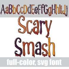 Scary Smash Color Font