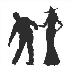 Scary Halloween Couple 