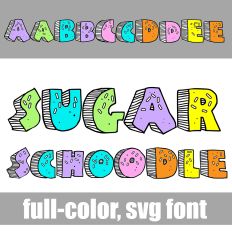 Sugar Schoodle Color Font