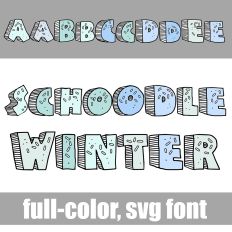 Schoodle Winter Color Font