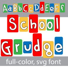 School Grudge Color Font
