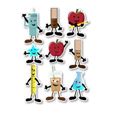 Back-to-School Sticker Sheet – Cute School Supply Stickers