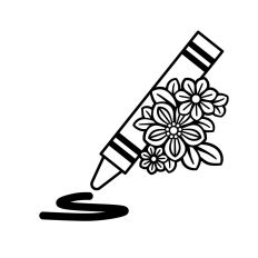 Floral Crayon