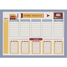 School Schedule Printable Design 