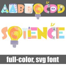 Science Soft Color Font