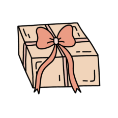 cute christmas gift sticker