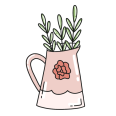 jug of plants sticker