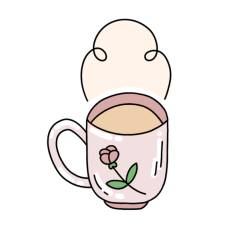cottage coffee sticker