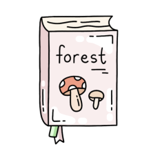 forest book sticker