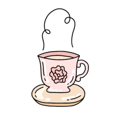cup of tea sticker
