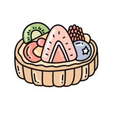 fruit tart sticker