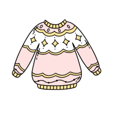cute christmas sweater 2 sticker