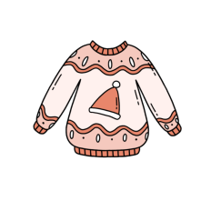 cute christmas sweater 4 sticker
