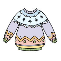 cute christmas sweater 5 sticker