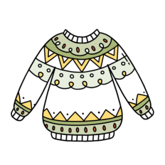 cute christmas sweater 6 sticker