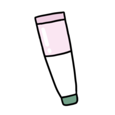 cute selfcare lip balm lavender purple 1 sticker