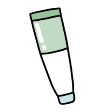 cute selfcare mint green lip balm 2 sticker