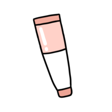 cute selfcare strawberry pink lip balm 4 sticker