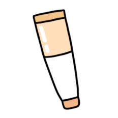 cute selfcare mango orange lip balm 3 sticker