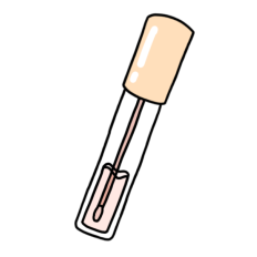 cute selfcare lip gloss makeup sticker