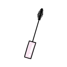 cute selfcare mascara wand makeup sticker