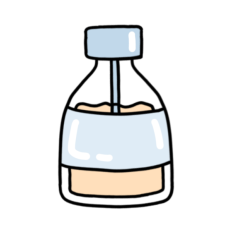 cute selfcare skincare serum sticker