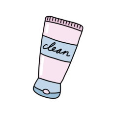 cute selfcare lotion 1 sticker