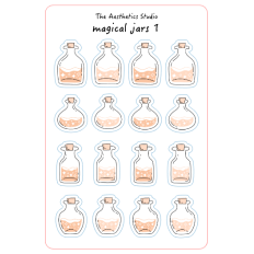 magical jars 1 sticker sheet