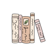 vintage stack of books 1 sticker
