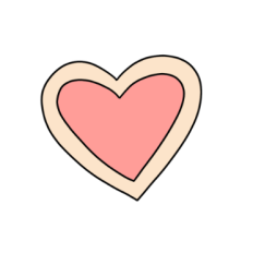 cute pink heart sugar cookie 2 valentine's day sticker