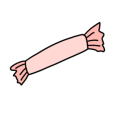 cute pink candy valentine's day sticker