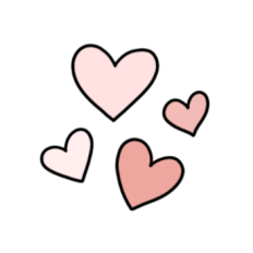 cute pink valentines day hearts 3 sticker