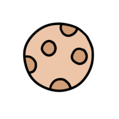cute whole chocolate chip cookie sticker