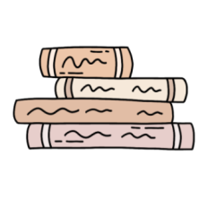 cute vintage stack of books 3 sticker