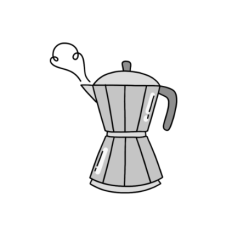 cute moka stovetop coffee maker 2 sticker